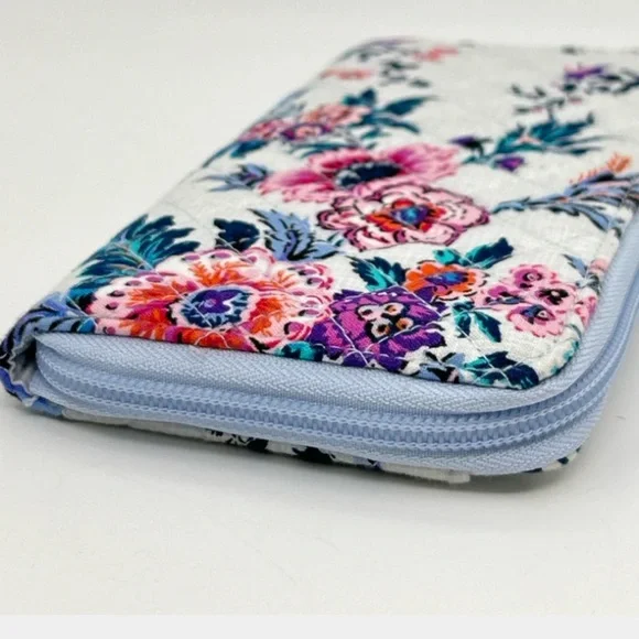 Vera Bradley Pink‎ and Blue Wallet with Floral Design - Picture 4 of 10